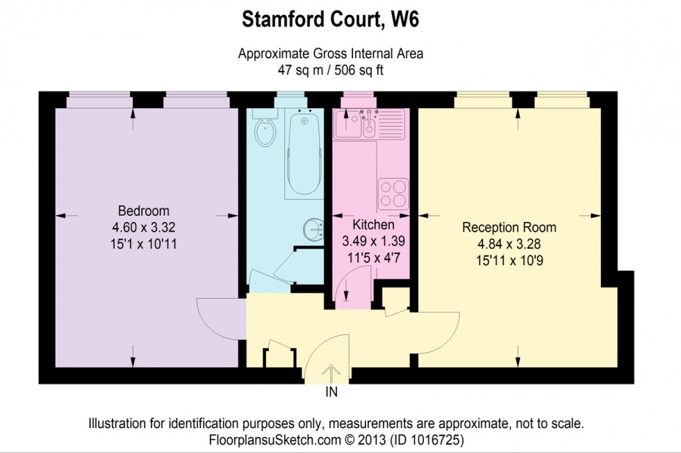 Floorplan for Stamford Court, W6